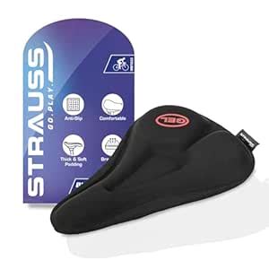 Strauss Bicycle Silicone Cycle Seat Cushion Cover | Soft & Washable Gel ...