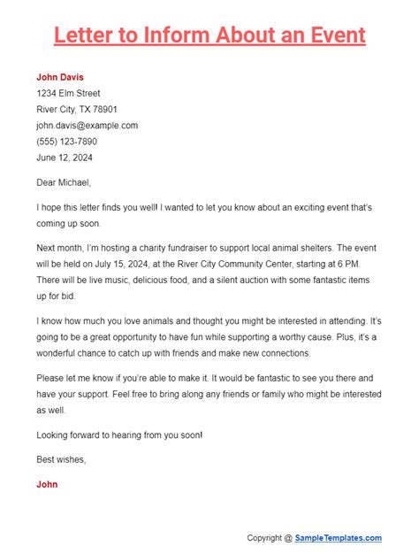 Image result for Inform Letter Format