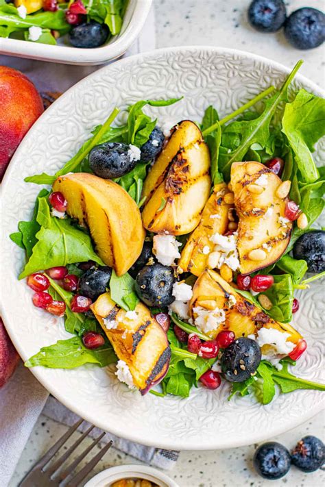 Grilled Peach Salad Recipe - The Cookie Rookie®