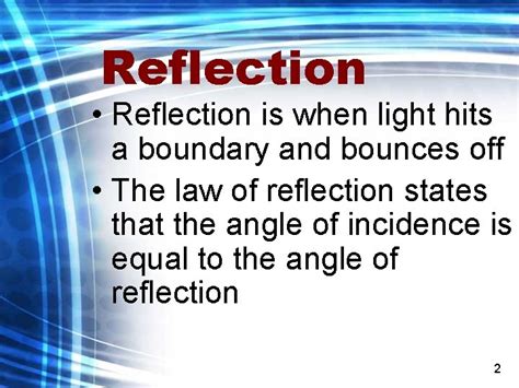 Image result for Reflection Definition