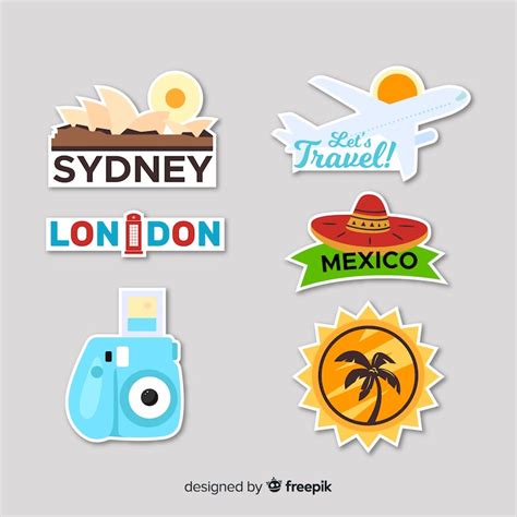 Reiseaufkleber Bilder - Kostenloser Download auf Freepik