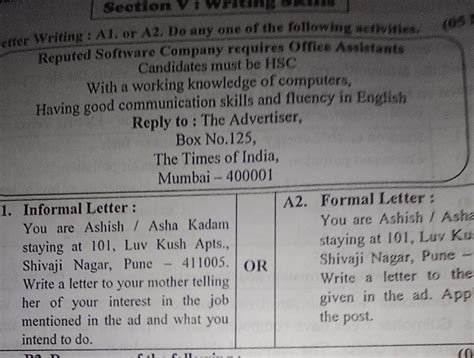 give me answer the Informal letter - Brainly.in