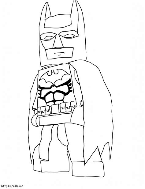 Fresco Lego Batman coloring page