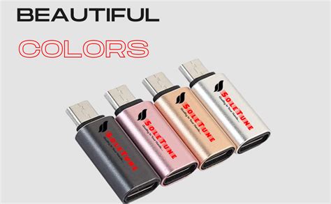 Soletune USB Type-C to Micro USB Adapter Converter Connector | Set of 1 ...