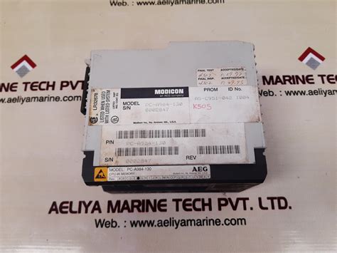 Aeg modicon pc-a984-130 cpu 4k memory module – Aeliya Marine Tech