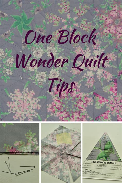 One Block Wonder Quilt Tips 的图像结果