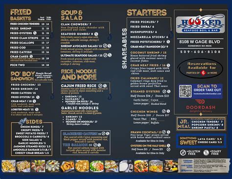 Buckets Lunch Menu at Conrad Cooper blog