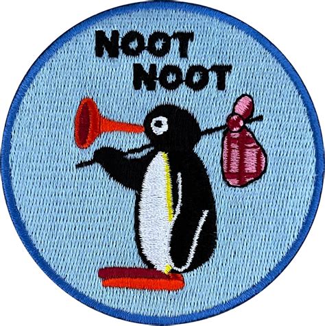 Urbanski Patch süßer Pingu Noot Noot zum Aufbügeln 7,4 x 7,4 cm ...