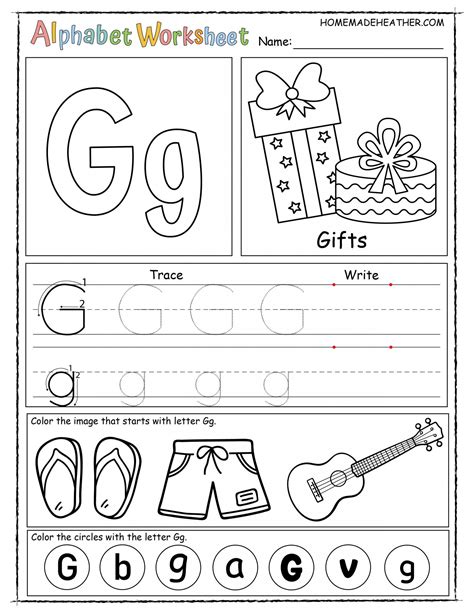 Letter G Printable Worksheet | Letter g activities, Preschool letters ...