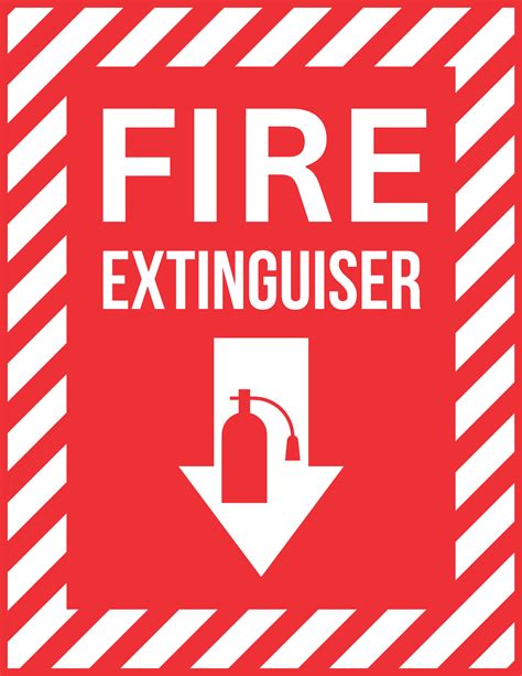 Printable Fire Extinguisher Sign/fire Extinguisher Printable