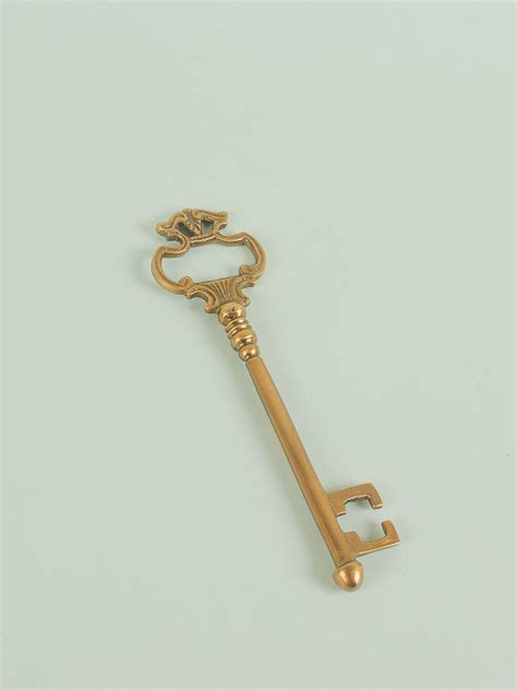Buy Key Bottle Opener- Brass Antique Online | Wishing Chair