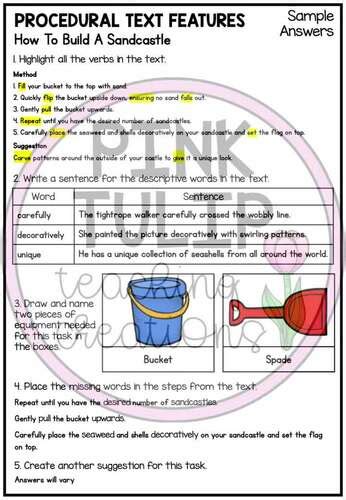 Image result for Procedural Text Examples Second Grade