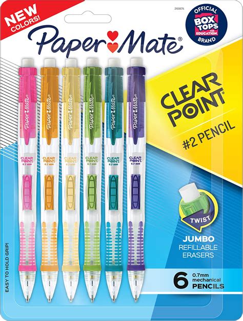 Paper Mate Clearpoint Mechanical Pencils 0.7mm HB #2 Pencils Lead ...