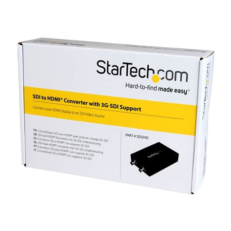 SDI2HD StarTech.com | StarTech.com 2 port SDI to HDMI, SDI Video ...