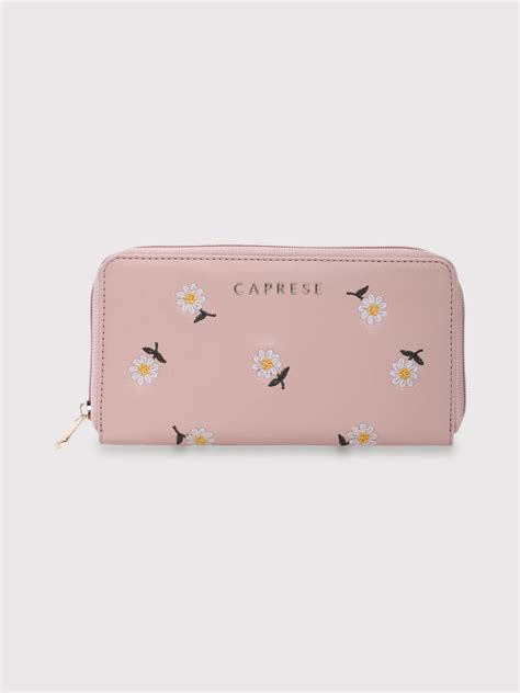 Buy Caprese Kyle Large Soft Pink Zip Around Wallet @ 749 | Caprese Bags
