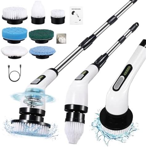 CLEANNINJA Electric Spin Scrubber Cordless With 11 Replaceable Heads ...