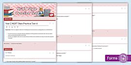 Year 2 NGRT Style Practice Test 3