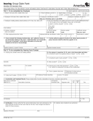Fillable Online Individual Dental Claim Form - Ameritas Fax Email Print ...