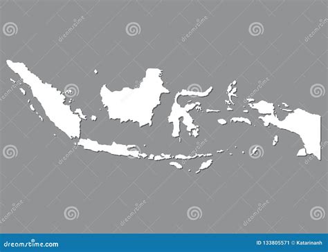 Map of indonesia blank