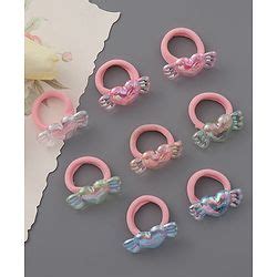 Babyhug Free Size Rubber Band Pack of 8 - Multicolor