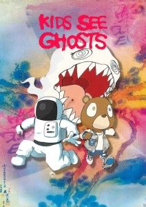 Kids See Ghosts-Kanye West & Kid Cudi 12 x 18 Inch multicolor Poster ...