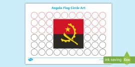 Angola Flag Dot to Dot Worksheet | Primary Resources