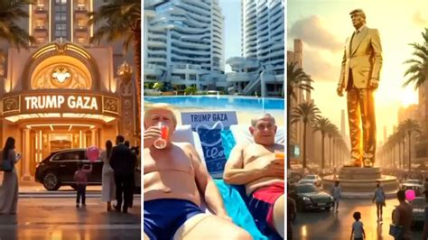 Trump posts bizarre AI video promoting 'Trump Gaza'