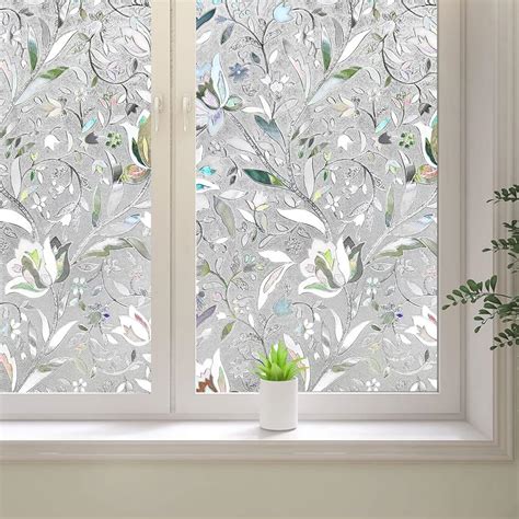 SUNBIRD Privacy Film - Frosted Glass Window Peel and Stick Film for Sun ...