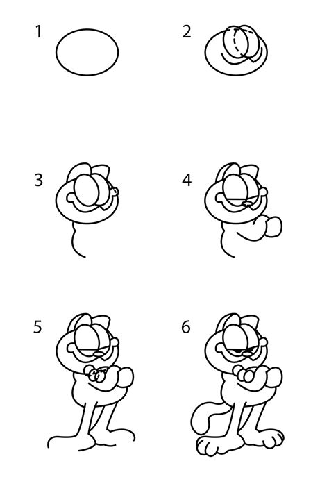 20+ Easy and Cute Garfield Drawing Ideas - Drawing Photos