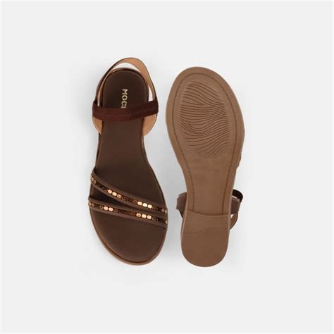 Buy Mochi Women Brown Casual Sandals Online | SKU: 33-1329-12-36 ...