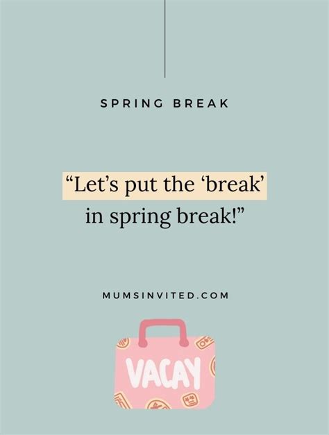 Image result for Spring Break Quotes