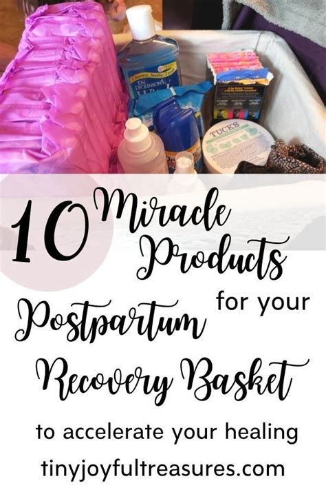 10 Miracle Products For Your Postpartum Recovery Basket to Accelerate ...