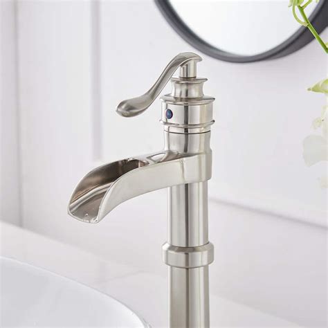 Buy Waterfall Single Hole Single-Handle Vessel Bathroom Faucet With ...