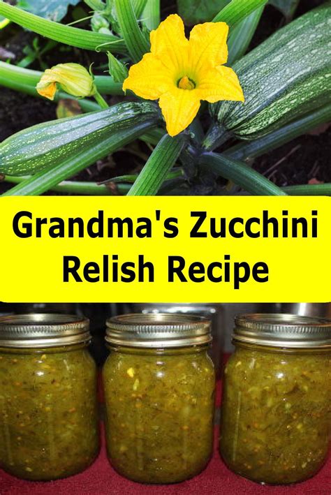 hot zucchini relish recipe