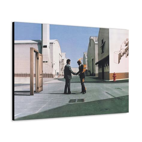 Pink Floyd "Wish You Were Here" Extended Album Cover Art Canvas
