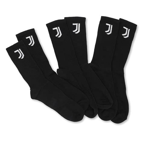 Juventus tripack logo socks black | Juventus Official Online Store