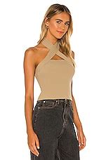 NBD Yvette Halter Top in Taupe | REVOLVE