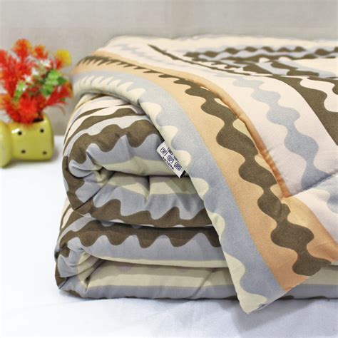 All season Microfiber Comforter/Quilt- Brown online in India by AURAVE ...