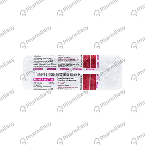 Rami Race H Strip Of 10 Tablets: Uses, Side Effects, Price & Dosage ...