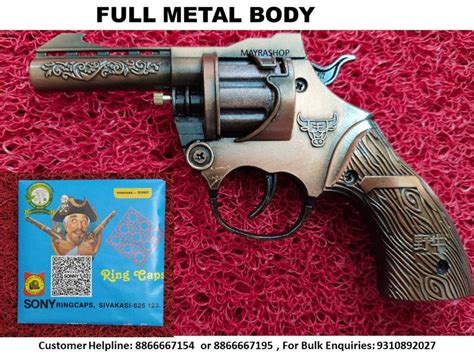 Missile gun for Diwali Festival - Metal Body Fire Ring Cap Gun Mayra ...