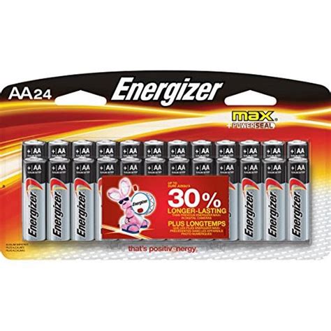 Energizer Max AA Alkaline Batteries, 24-Pack, Long Lasting Value, No ...