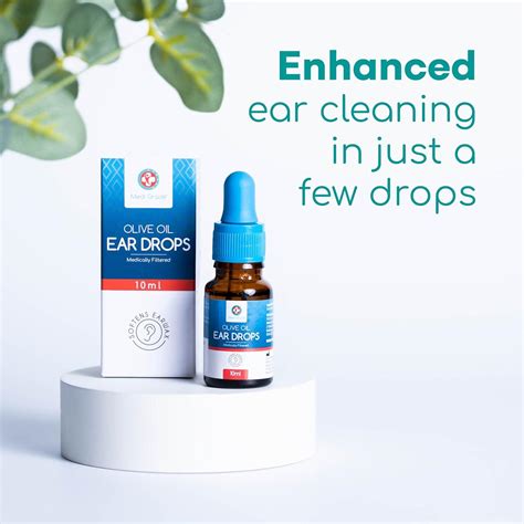 Medi Grade Olive Oil Ear Drops 10ml - Natural Wax Removal for Blocked ...