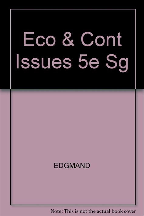Eco & Cont Issues 5e Sg : EDGMAND: Amazon.in: Books