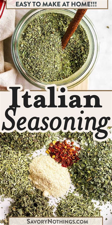 Homemade Italian Seasoning Recipe | Savory Nothings | Italian seasoning ...