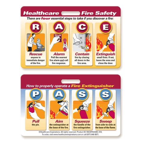 Race Pass Fire Extinguisher Hospital Fire Safety: RACE For The