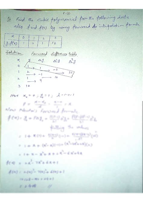 Image result for Forward Difference Method