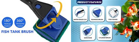 VAYINATO Petzlifeworld 5 in 1 Aquarium Cleaning and Maintenance Kit ...