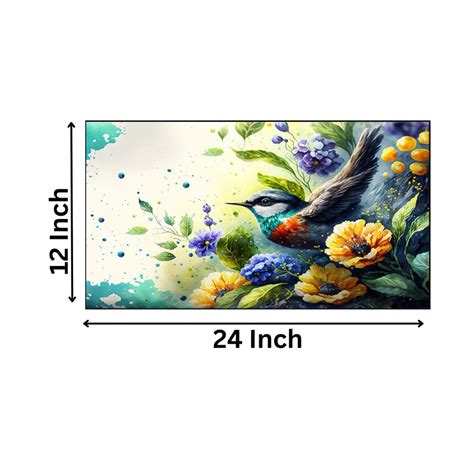 Nature's Beauty: Bird and Flowers Wall Painting – Nestroots
