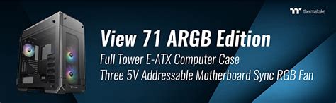 Amazon.in: Buy Thermaltake View 71 RGB 4-Sided Tempered Glass Vertical ...