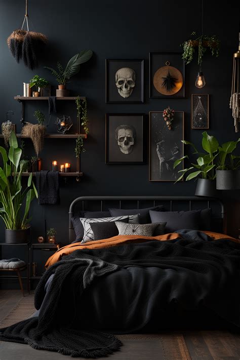 Midnight Boho Vibes: Dark Bedroom Decor Dreams